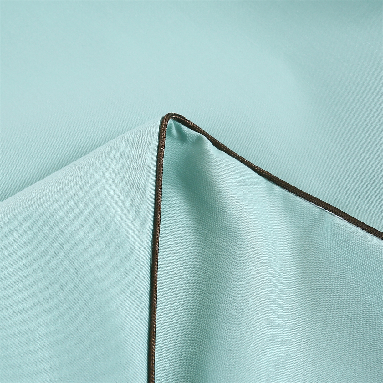 91家纺网 家纺一手货源 找家纺 乐逸家纺 2026新款斜纹全棉100%高支高密40支精美刺绣款单层床笠三件套一见倾心系列 一见倾心-蒂芙尼蓝