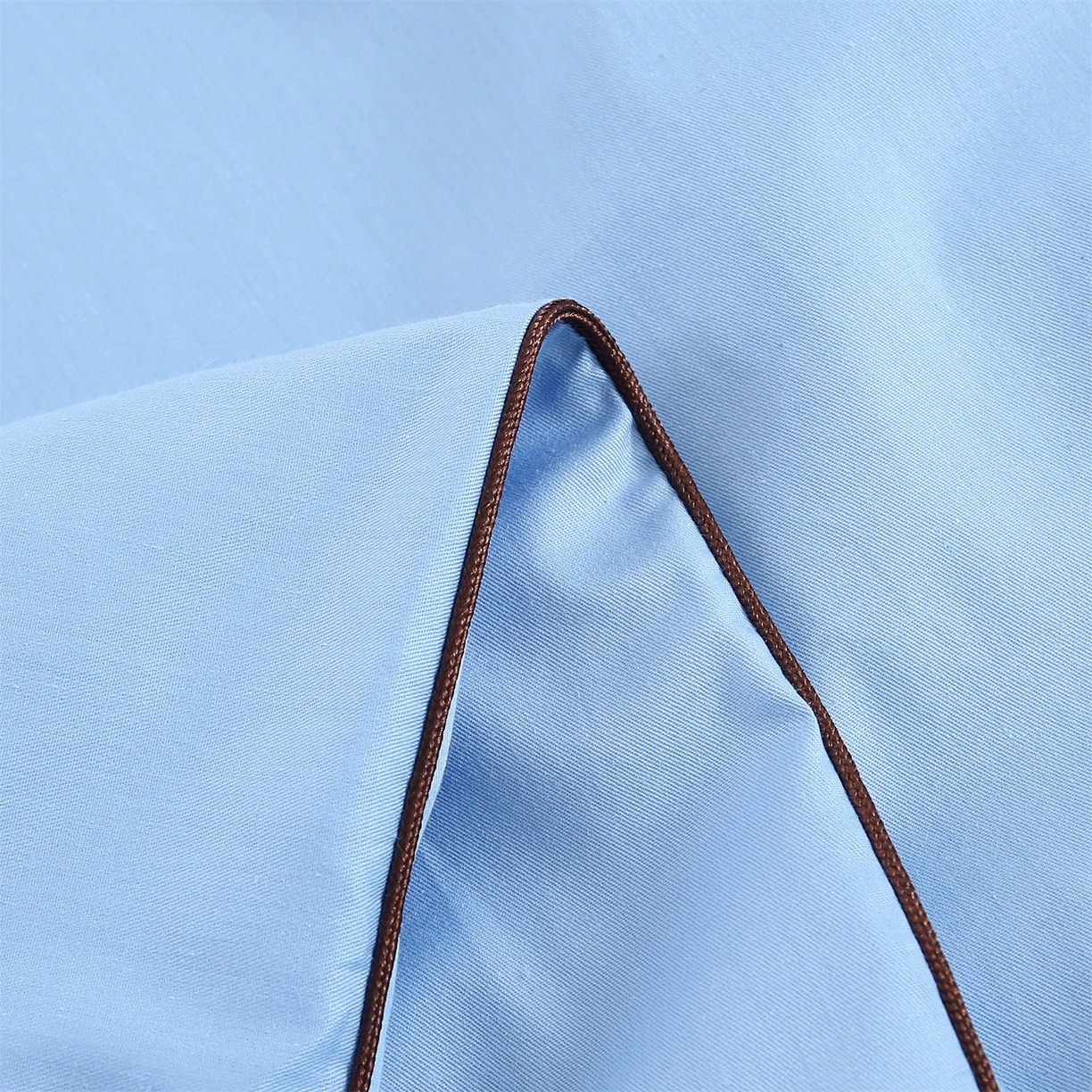 91家纺网 家纺一手货源 找家纺 乐逸家纺 2026新款斜纹全棉100%高支高密40支精美刺绣款单层床笠三件套一见倾心系列 一见倾心-婴儿蓝