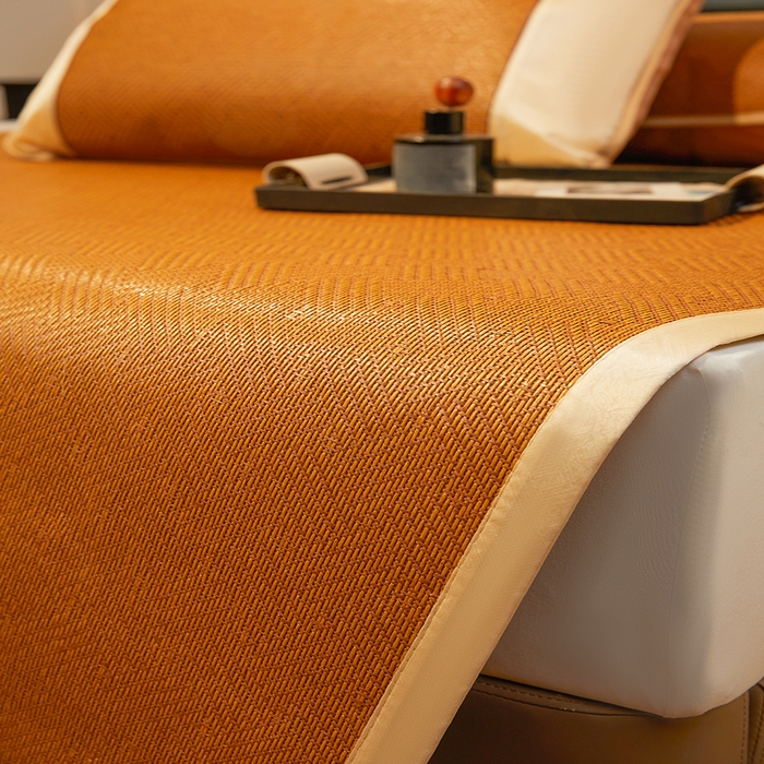 91家纺网 家纺一手货源 找家纺 （总）大元 2026新款凉席刺绣艾草藤席