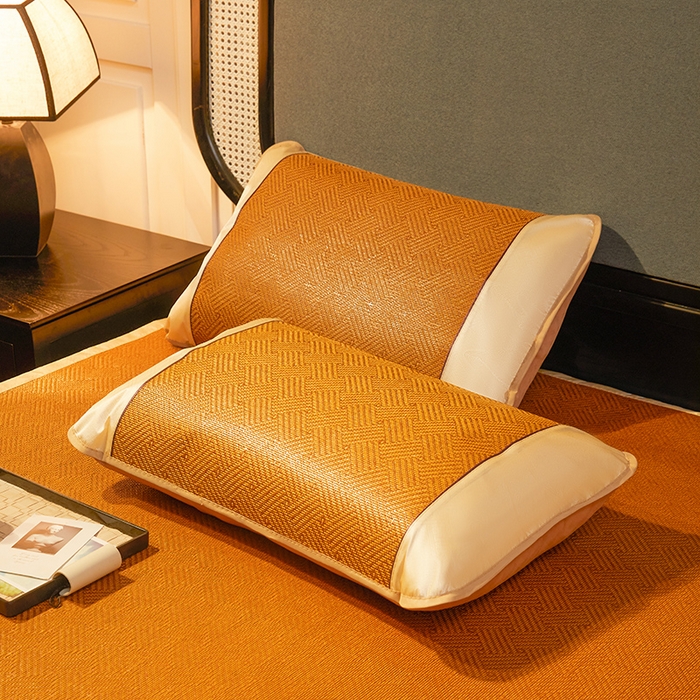 91家纺网 家纺一手货源 找家纺 （总）大元 2026新款凉席刺绣艾草藤席