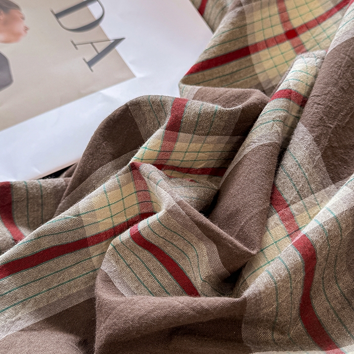 91家纺网 家纺一手货源 找家纺 梦依依 2026新款全棉色织水洗棉拉链款单品被套 木槿咖