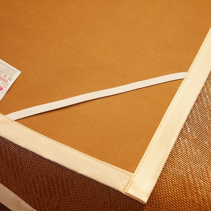 91家纺网 家纺一手货源 找家纺 大元 2026新款凉席刺绣艾草藤席 刺绣款-水中花