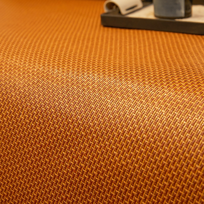 91家纺网 家纺一手货源 找家纺 大元 2026新款凉席刺绣艾草藤席 刺绣款-步步高