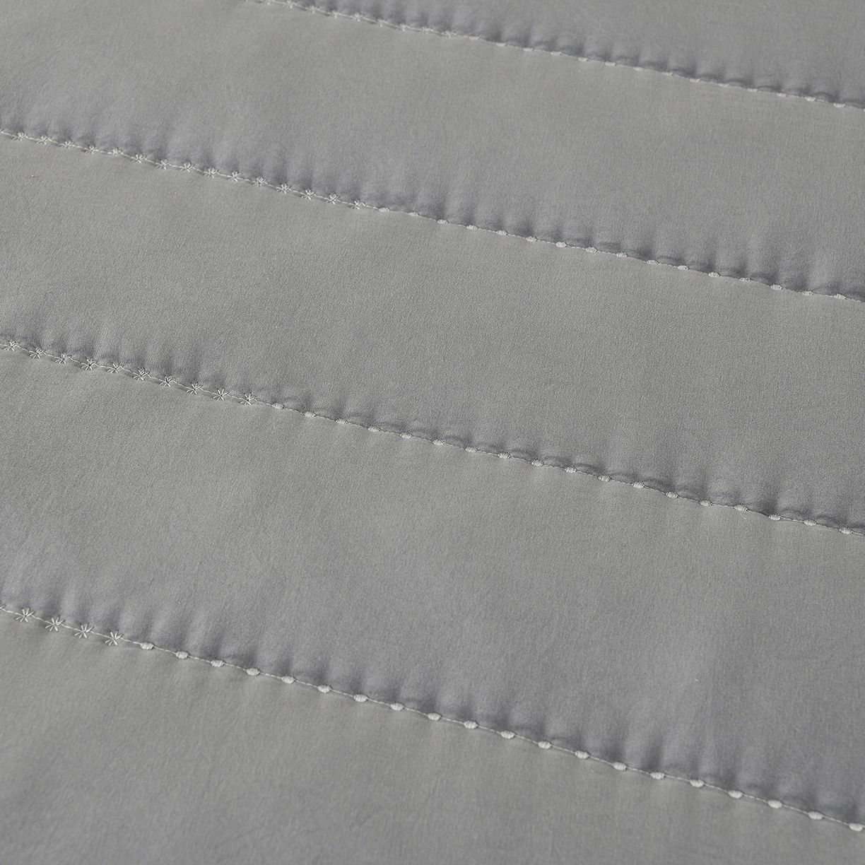 91家纺网 家纺一手货源 找家纺 推推家纺 2026新款水洗棉床盖夏被四件套 蝴蝶-灰色