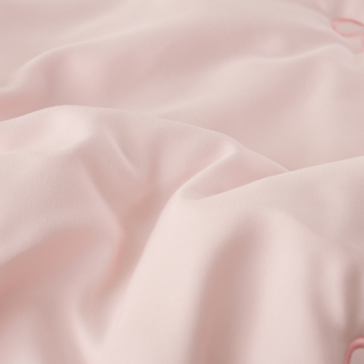 91家纺网 家纺一手货源 找家纺 推推家纺 2026新款水洗棉床盖夏被四件套 蝴蝶结-粉色