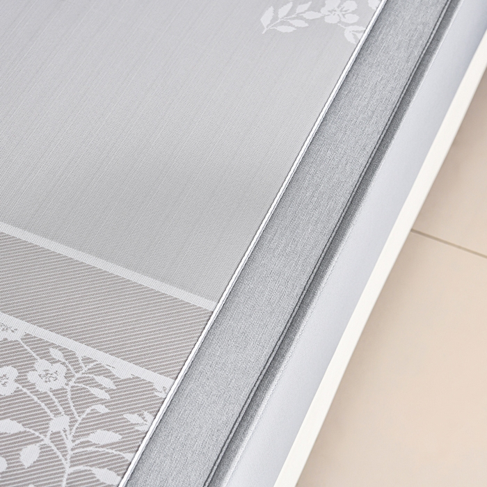 91家纺网 家纺一手货源 找家纺 小牛席业 2026春夏新款【实拍风格】PE凉感小碎花提花冰丝席凉席席子（床笠款） 香槟