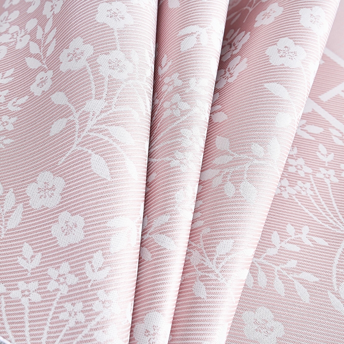 91家纺网 家纺一手货源 找家纺 小牛席业 2026春夏新款【实拍风格】PE凉感小碎花提花冰丝席凉席席子（床笠款） 粉色