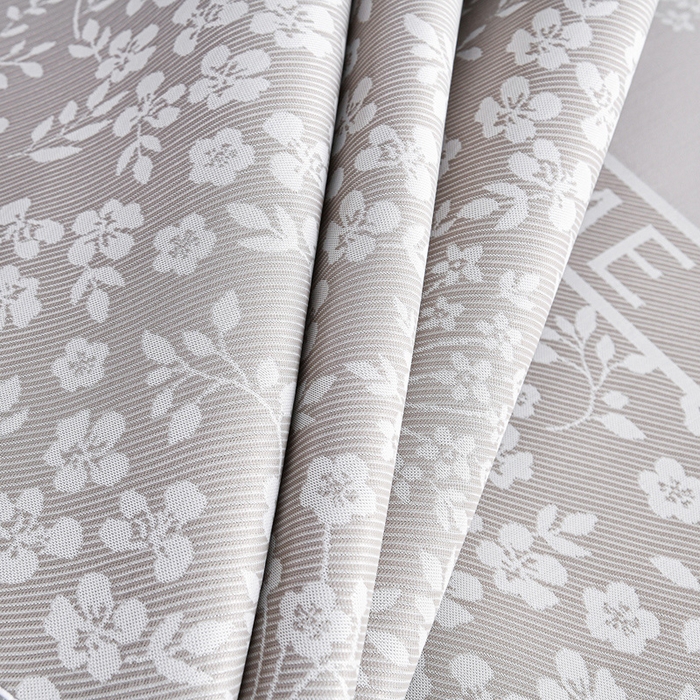 91家纺网 家纺一手货源 找家纺 小牛席业 2026春夏新款【实拍风格】PE凉感小碎花提花冰丝席凉席席子（床笠款） 香槟