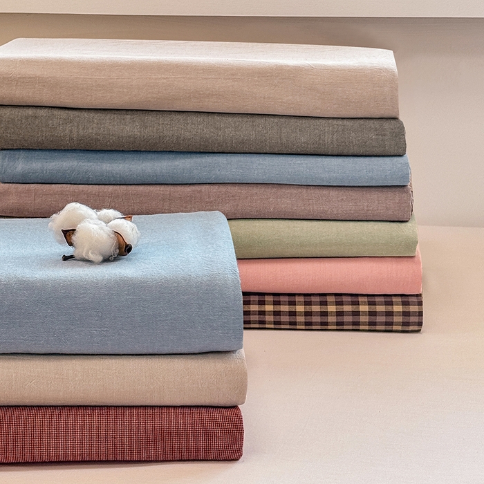 梦依依 2026新款全棉色织水洗棉拉链款单品被套 组合