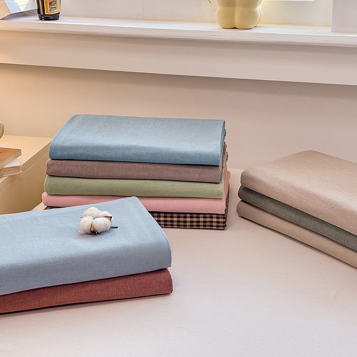 91家纺网 家纺一手货源 找家纺 梦依依 2026新款全棉色织水洗棉拉链款单品被套 组合