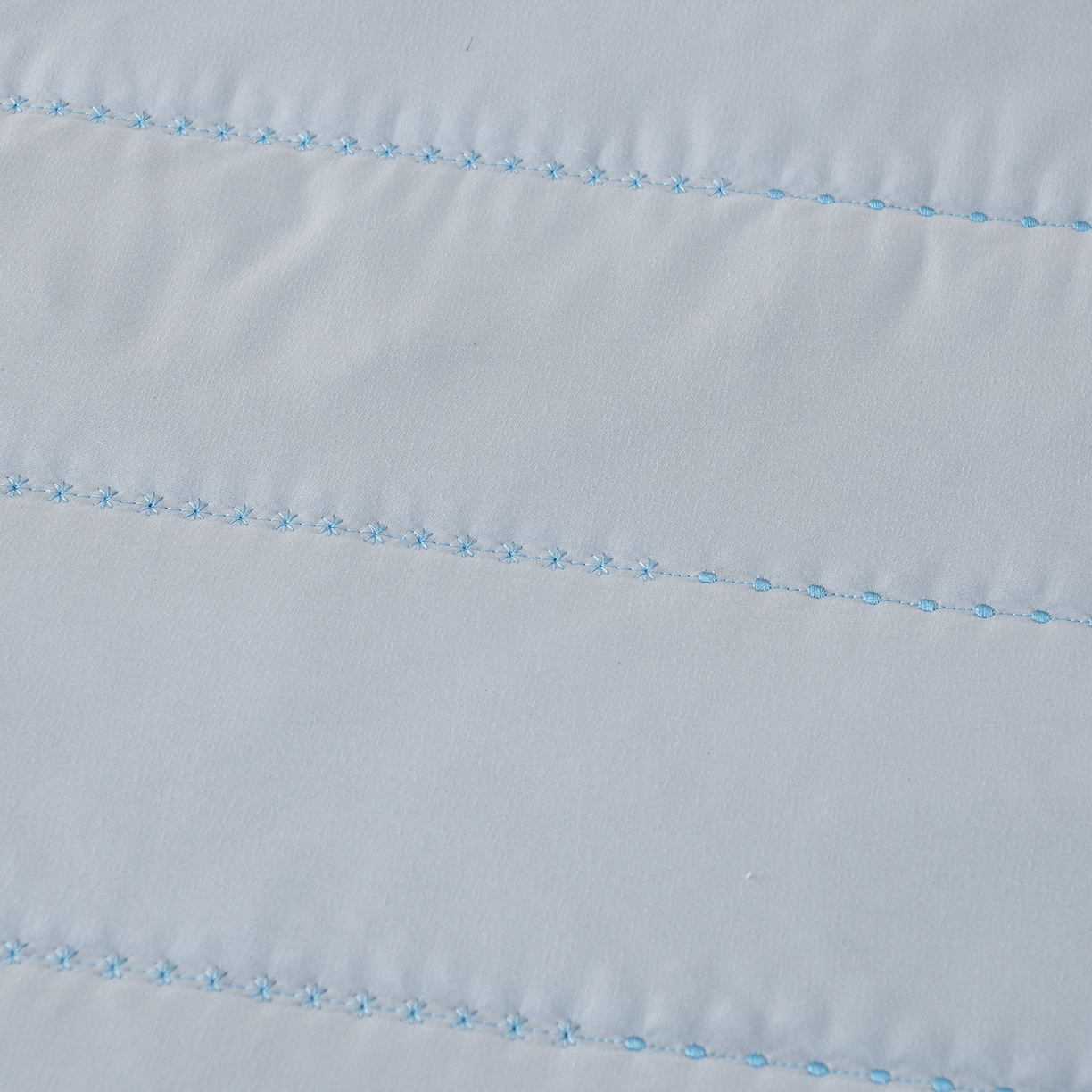 91家纺网 家纺一手货源 找家纺 推推家纺 2026新款水洗棉床盖夏被四件套 蝴蝶结-蓝色