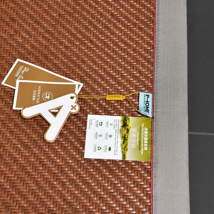 91家纺网 家纺一手货源 找家纺 （总）小牛席业 2026春夏新款PE冷感霸王藤系列凉席席子（熊猫刺绣款）