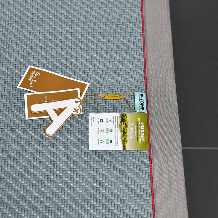 91家纺网 家纺一手货源 找家纺 小牛席业 2026春夏新款PE冷感霸王藤系列凉席席子（熊猫刺绣款） 熊猫刺绣款-浅蓝