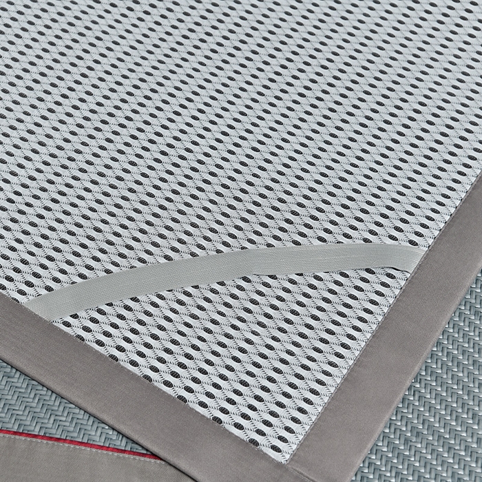 91家纺网 家纺一手货源 找家纺 小牛席业 2026春夏新款PE冷感霸王藤系列凉席席子（熊猫刺绣款） 熊猫刺绣款-浅蓝