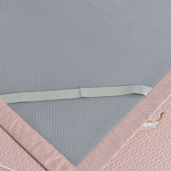 91家纺网 家纺一手货源 找家纺 （总）小牛席业 2026春夏新款天鹅刺绣冷感豆豆席凉席席子系列