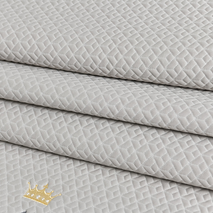 91家纺网 家纺一手货源 找家纺 小牛席业 2026春夏新款天鹅刺绣冷感豆豆席凉席席子系列 天鹅刺绣冷感豆豆席（米咖）