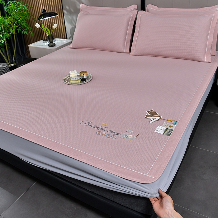 91家纺网 家纺一手货源 找家纺 （总）小牛 2024新款凉感乳胶席系列（床笠款）藤席冰丝席竹席凉席凉豆豆席