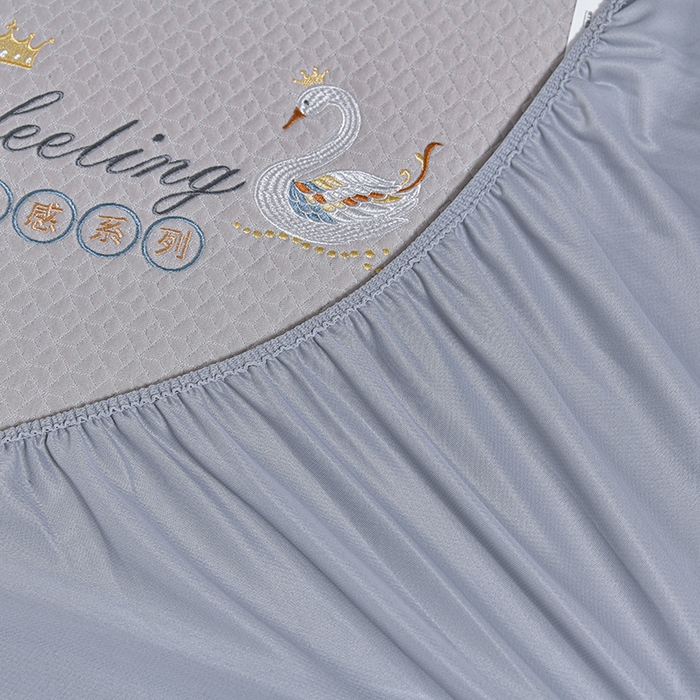 91家纺网 家纺一手货源 找家纺 小牛席业 2026春夏新款天鹅冷感豆豆席系列凉席席子-（床笠款） 天鹅冷感豆豆席系列-（床笠款）米色