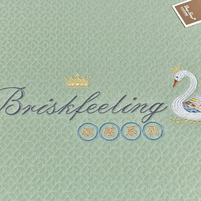 91家纺网 家纺一手货源 找家纺 小牛席业 2026春夏新款天鹅冷感豆豆席系列凉席席子-（床笠款） 天鹅冷感豆豆席系列-（床笠款）绿色