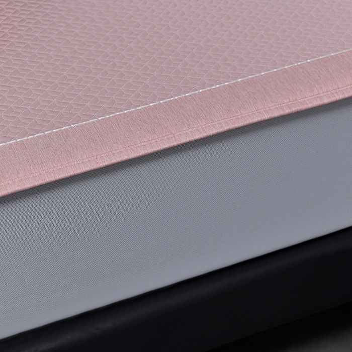 91家纺网 家纺一手货源 找家纺 小牛席业 2026春夏新款天鹅冷感豆豆席系列凉席席子-（床笠款） 天鹅冷感豆豆席系列-（床笠款）粉色