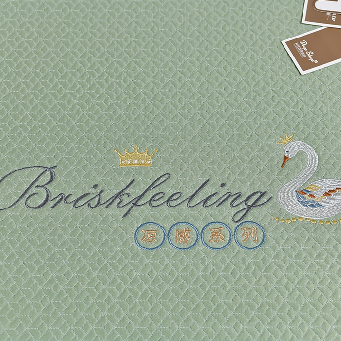 91家纺网 家纺一手货源 找家纺 小牛席业 2026春夏新款天鹅冷感豆豆席系列凉席席子-（床笠款） 天鹅冷感豆豆席系列-（床笠款）绿色