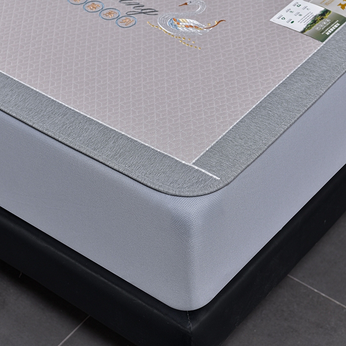 91家纺网 家纺一手货源 找家纺 小牛席业 2026春夏新款天鹅冷感豆豆席系列凉席席子-（床笠款） 天鹅冷感豆豆席系列-（床笠款）米色