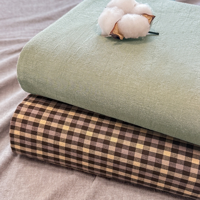 91家纺网 家纺一手货源 找家纺 （总）梦依依 2026新款全棉色织水洗棉拉链款单品床单