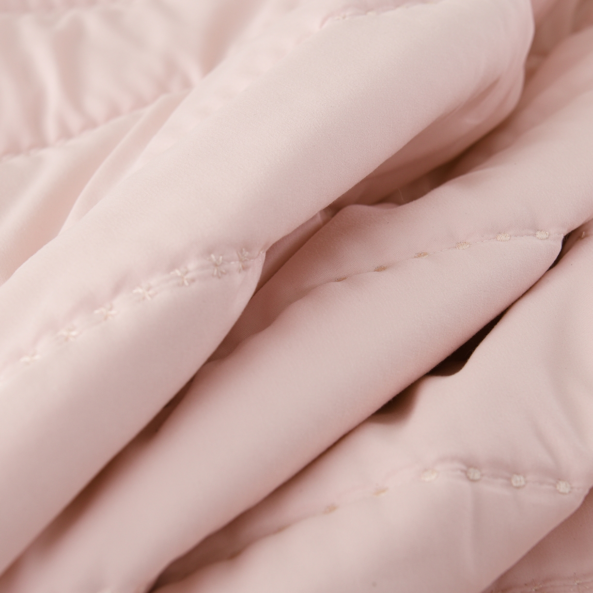 91家纺网 家纺一手货源 找家纺 推推家纺 2026新款水洗棉床盖夏被四件套 玫瑰-粉色