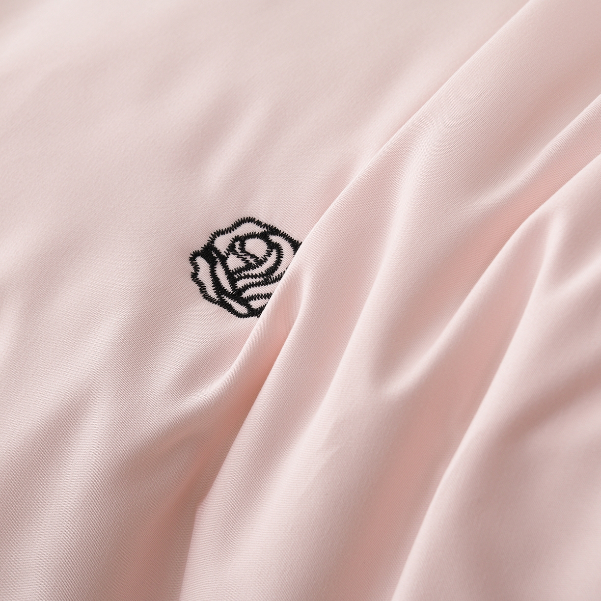 91家纺网 家纺一手货源 找家纺 推推家纺 2026新款水洗棉床盖夏被四件套 玫瑰-粉色