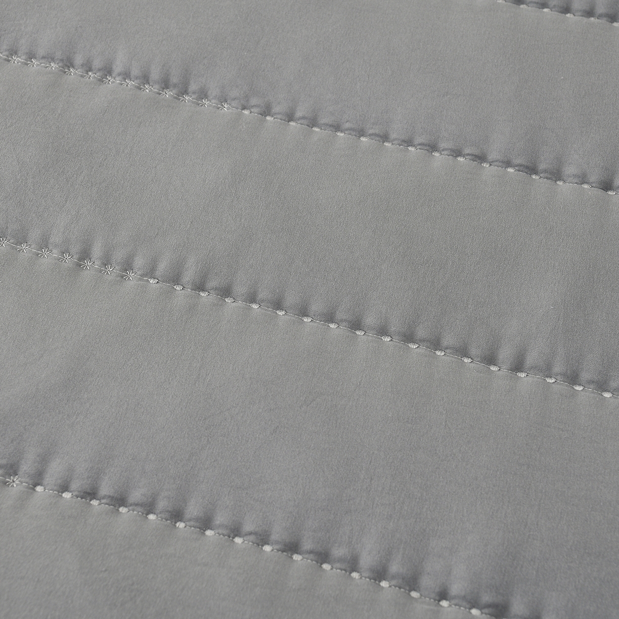 91家纺网 家纺一手货源 找家纺 推推家纺 2026新款水洗棉床盖夏被四件套 玫瑰-灰色