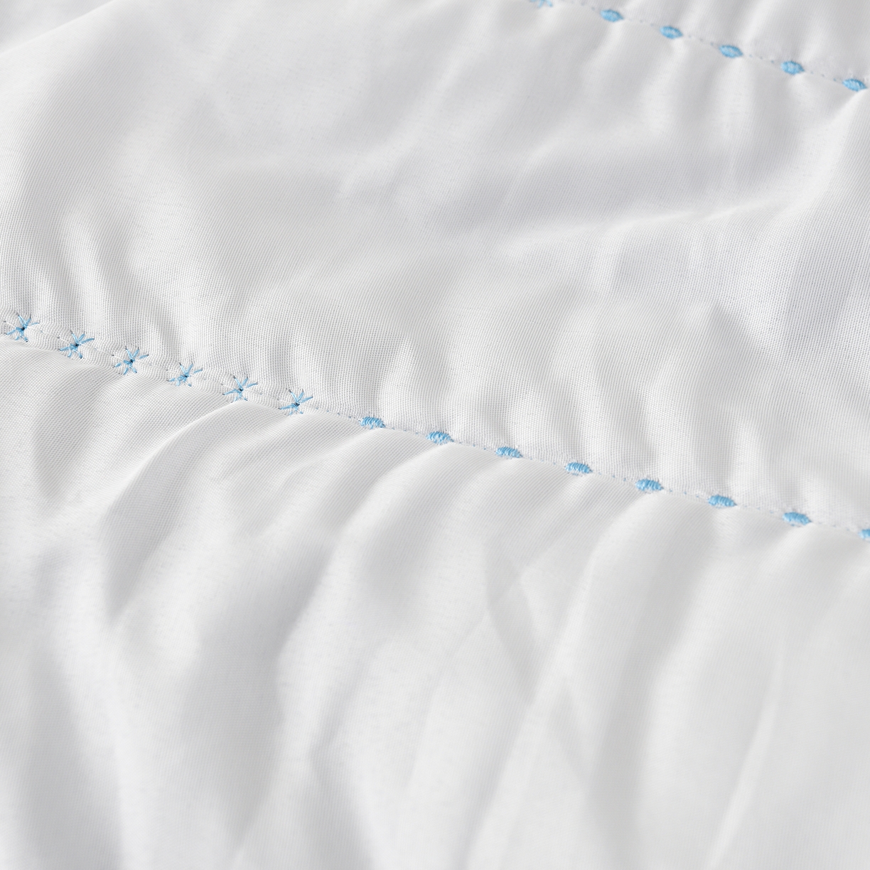 91家纺网 家纺一手货源 找家纺 推推家纺 2026新款水洗棉床盖夏被四件套 玫瑰-蓝色