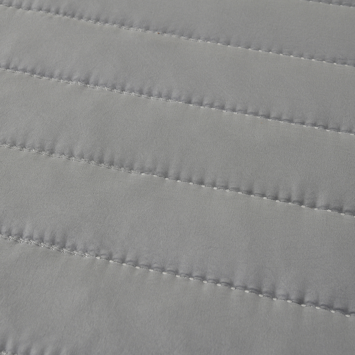 91家纺网 家纺一手货源 找家纺 推推家纺 2026新款水洗棉床盖夏被四件套 郁金香-灰色