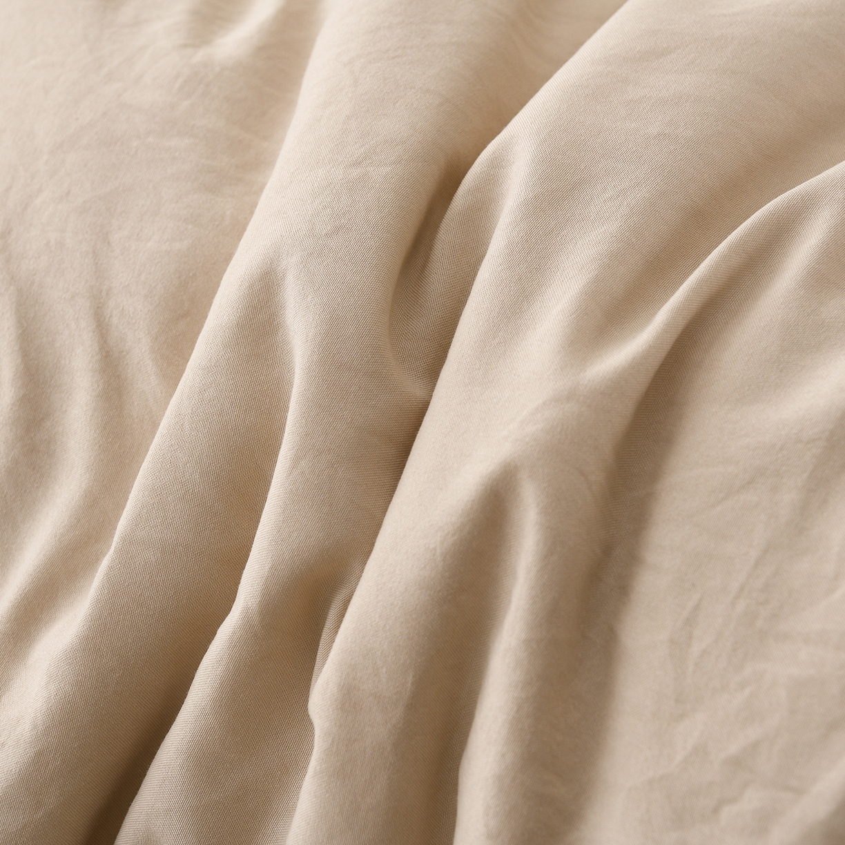 91家纺网 家纺一手货源 找家纺 推推家纺 2026新款水洗棉床盖夏被四件套 郁金香卡其