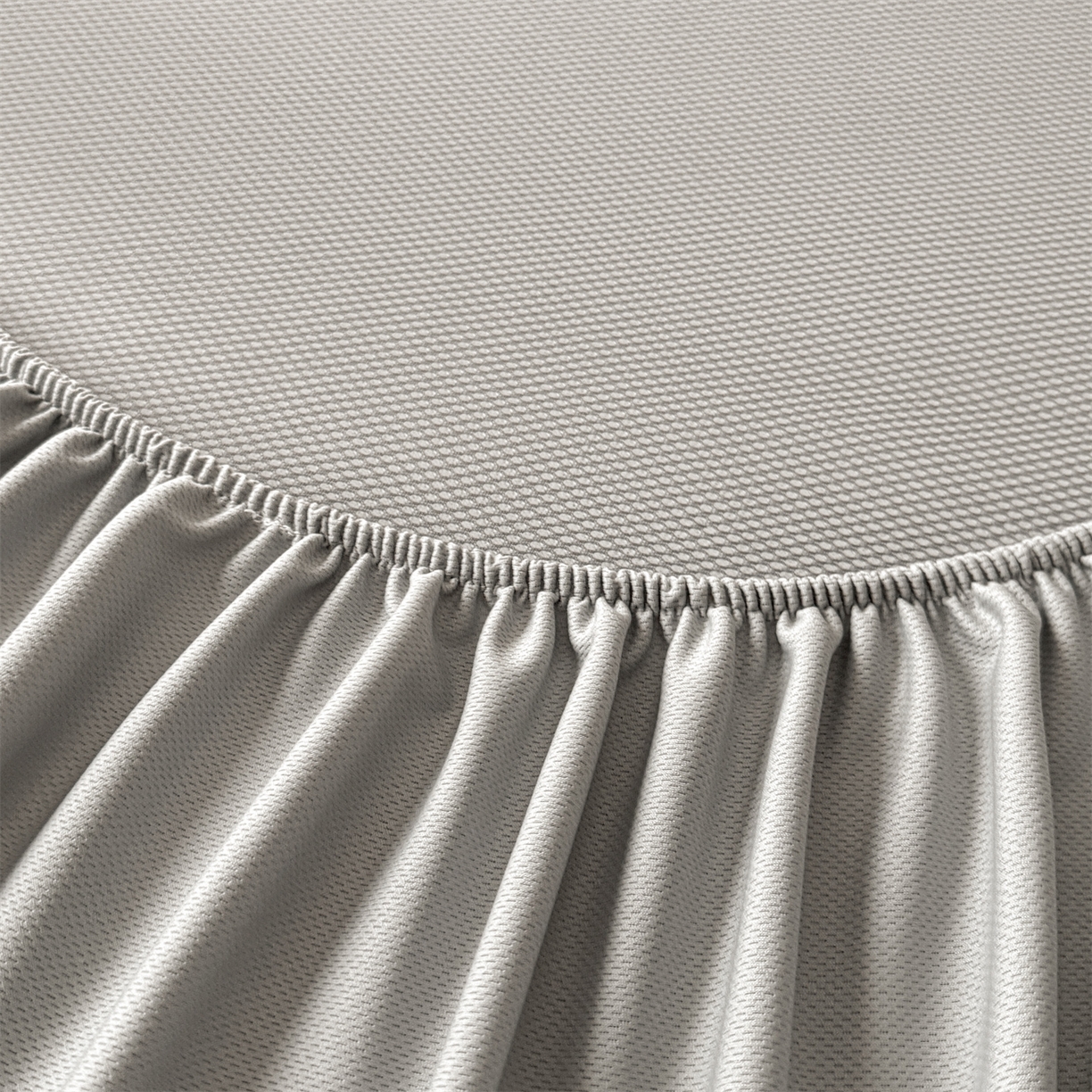 91家纺网 家纺一手货源 找家纺 梵克保罗 2026春夏新款立体刺绣乙纶夏凉凉席-蝶韵-床笠款 菱格  冰清绿