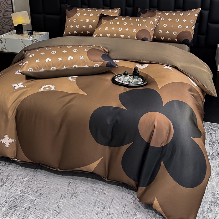 91家纺网 家纺一手货源 找家纺 （总）奥汀洛家纺 2026新款轻奢数码印花冰丝四件套