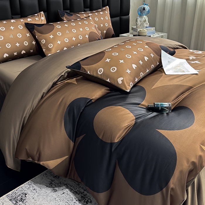 91家纺网 家纺一手货源 找家纺 （总）奥汀洛家纺 2026新款轻奢数码印花冰丝四件套