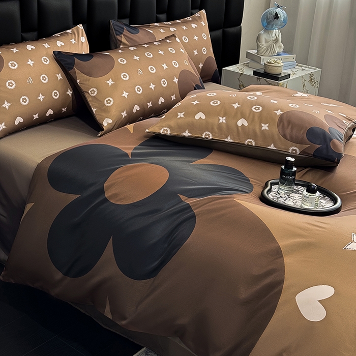 91家纺网 家纺一手货源 找家纺 （总）奥汀洛家纺 2026新款轻奢数码印花冰丝四件套