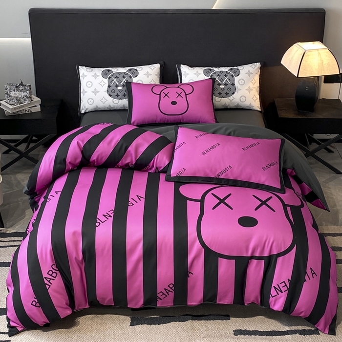 91家纺网 家纺一手货源 找家纺 （总）奥汀洛家纺 2026新款轻奢数码印花冰丝四件套