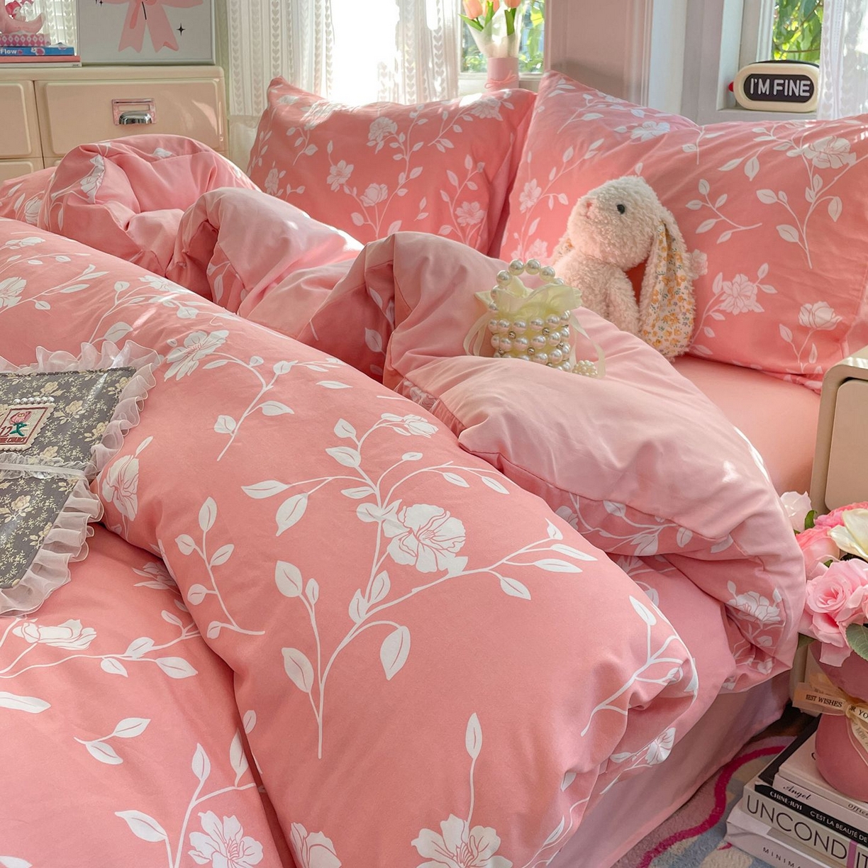 91家纺网 家纺一手货源 找家纺 卡斯诺家纺馆 2026新款古法水洗仿棉四件套（下载文件包含买家秀） 暖影