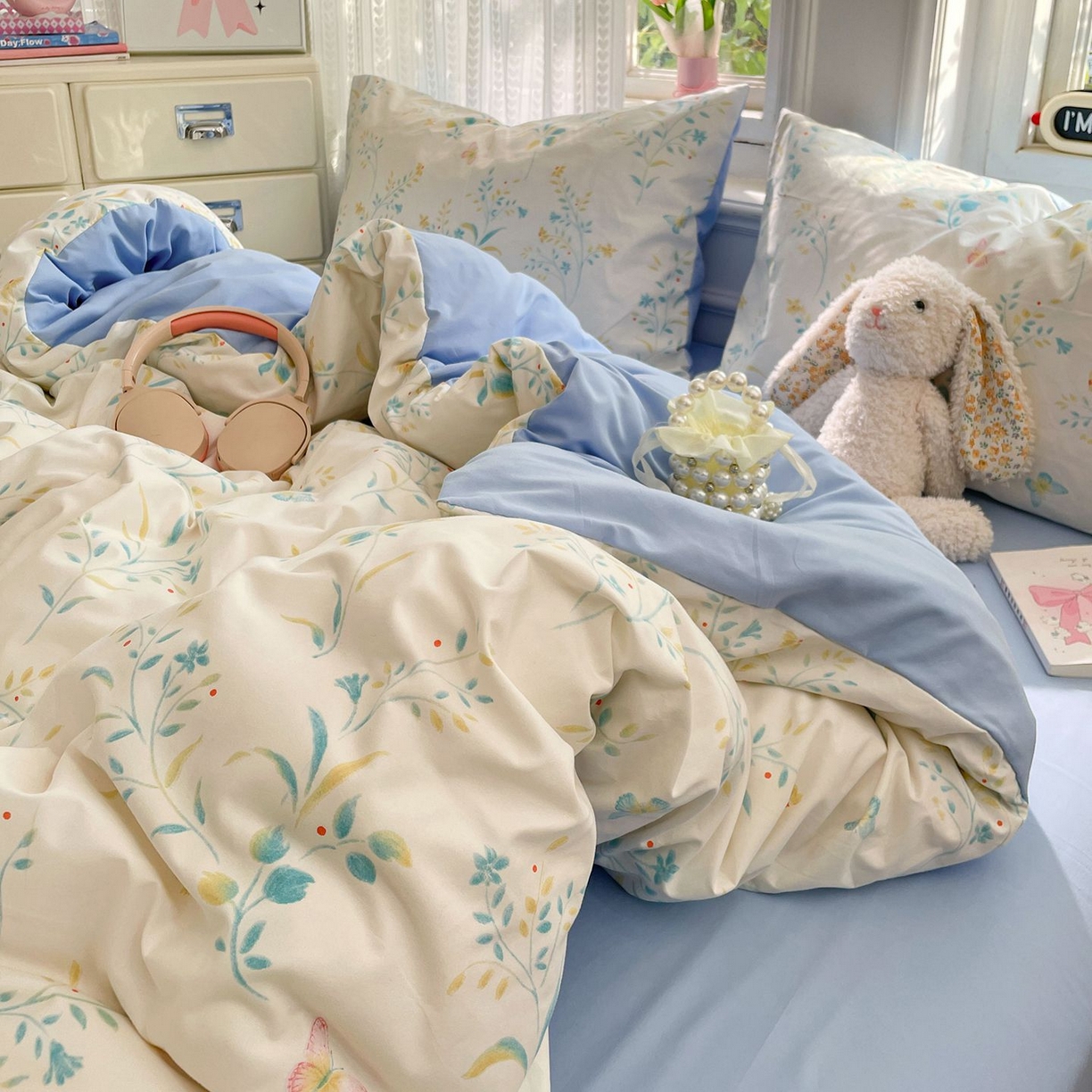 91家纺网 家纺一手货源 找家纺 卡斯诺家纺馆 2026新款古法水洗仿棉四件套（下载文件包含买家秀） 仲夏