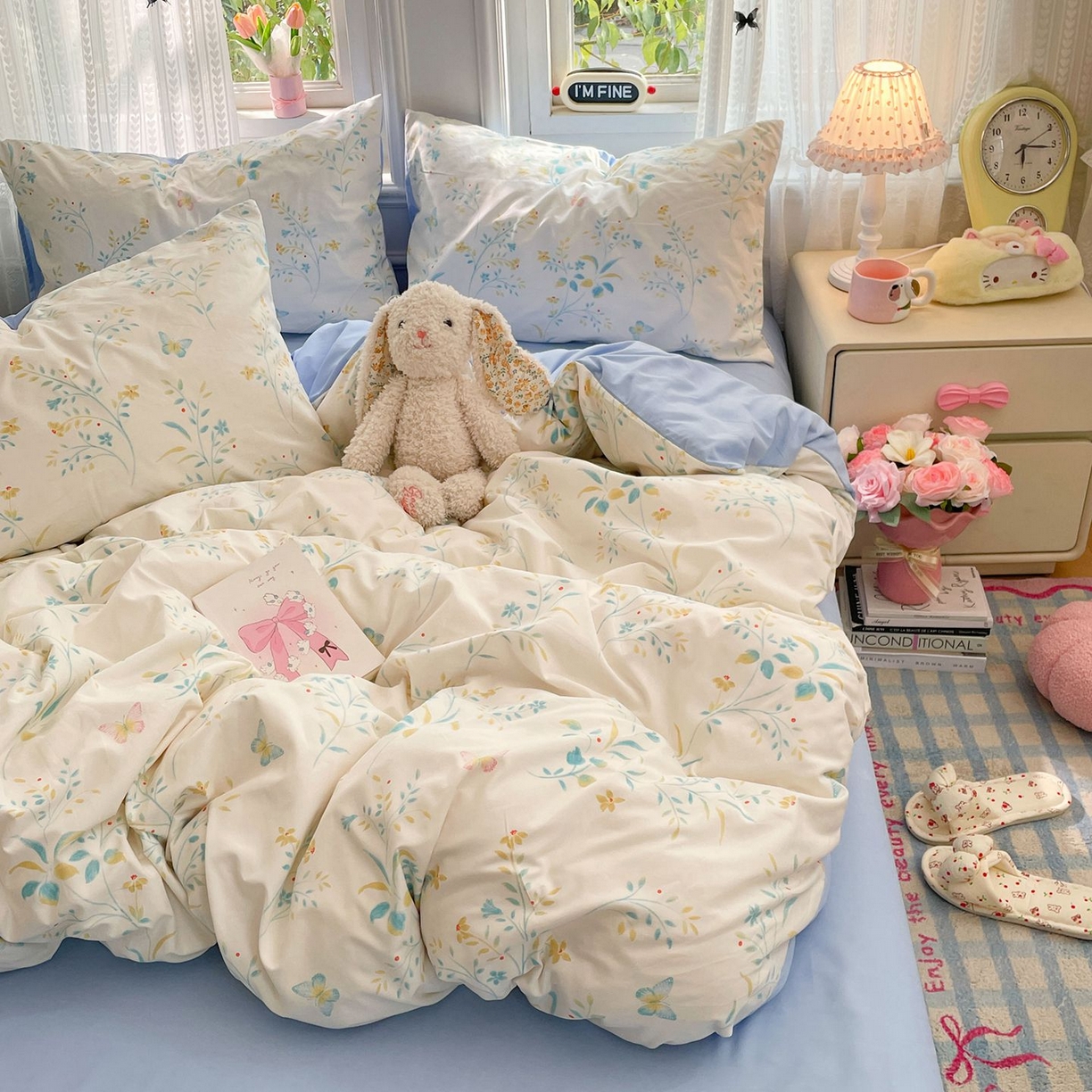 91家纺网 家纺一手货源 找家纺 卡斯诺家纺馆 2026新款古法水洗仿棉四件套（下载文件包含买家秀） 仲夏