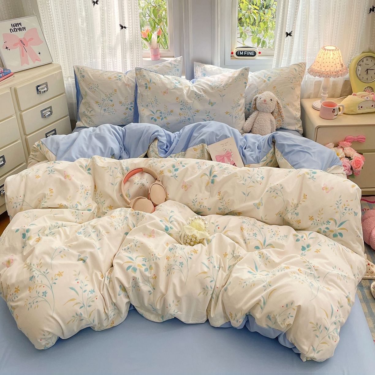 91家纺网 家纺一手货源 找家纺 卡斯诺家纺馆 2026新款古法水洗仿棉四件套（下载文件包含买家秀） 仲夏