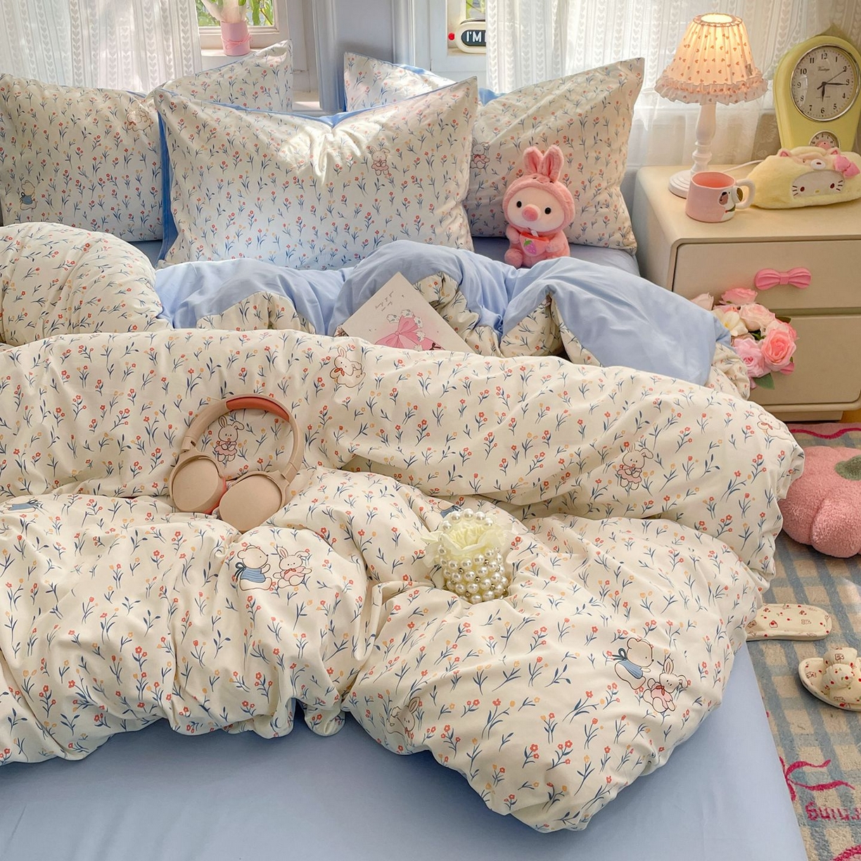 91家纺网 家纺一手货源 找家纺 卡斯诺家纺馆 2026新款古法水洗仿棉四件套（下载文件包含买家秀） 依偎