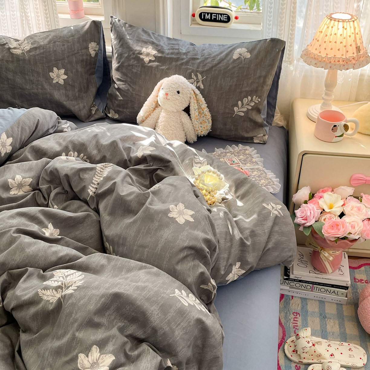 91家纺网 家纺一手货源 找家纺 卡斯诺家纺馆 2026新款古法水洗仿棉四件套（下载文件包含买家秀） 叶影斑驳