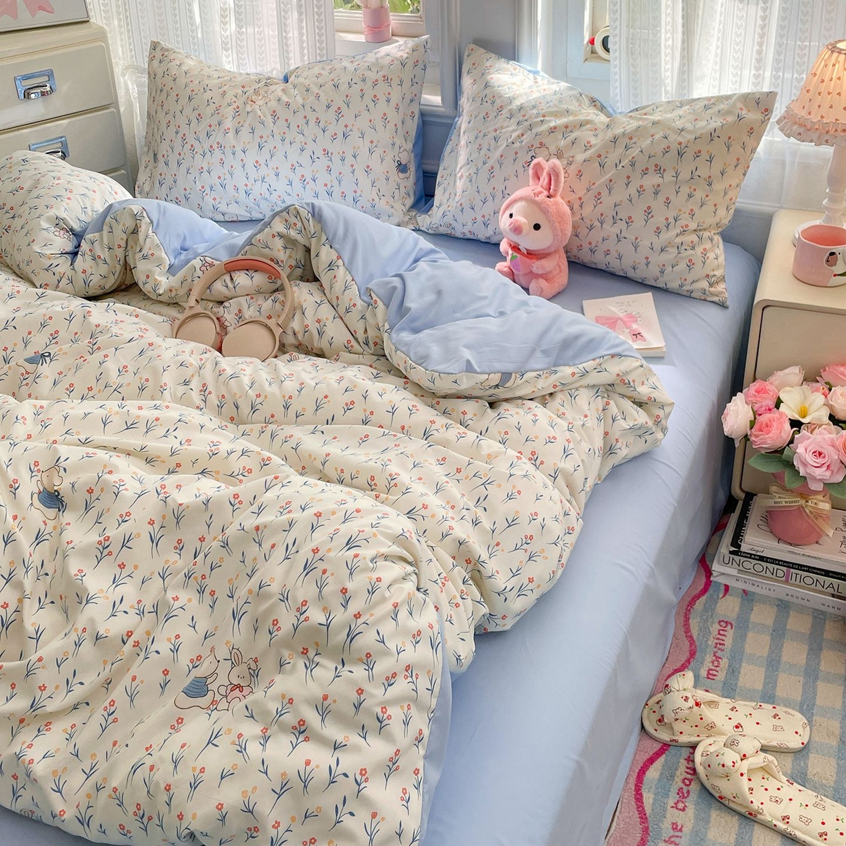 91家纺网 家纺一手货源 找家纺 卡斯诺家纺馆 2026新款古法水洗仿棉四件套（下载文件包含买家秀） 依偎