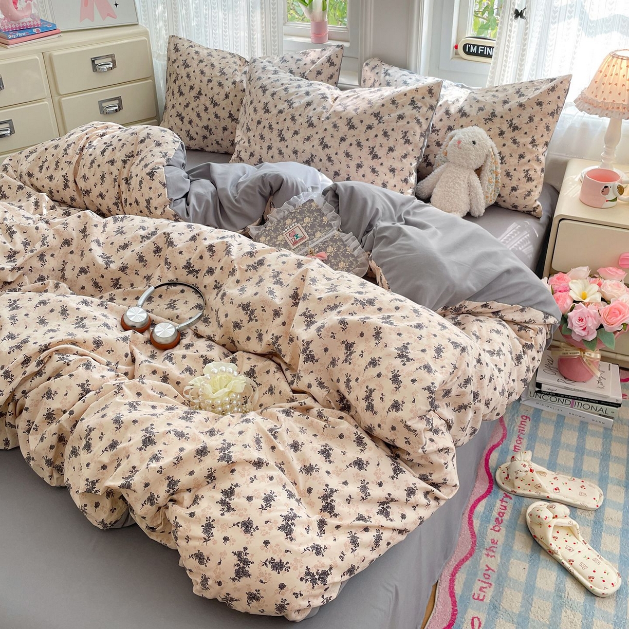 91家纺网 家纺一手货源 找家纺 卡斯诺家纺馆 2026新款古法水洗仿棉四件套（下载文件包含买家秀） 柔墨