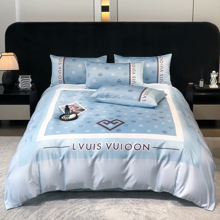 91家纺网 家纺一手货源 找家纺 （总）奥汀洛家纺 2026新款轻奢数码印花冰丝四件套