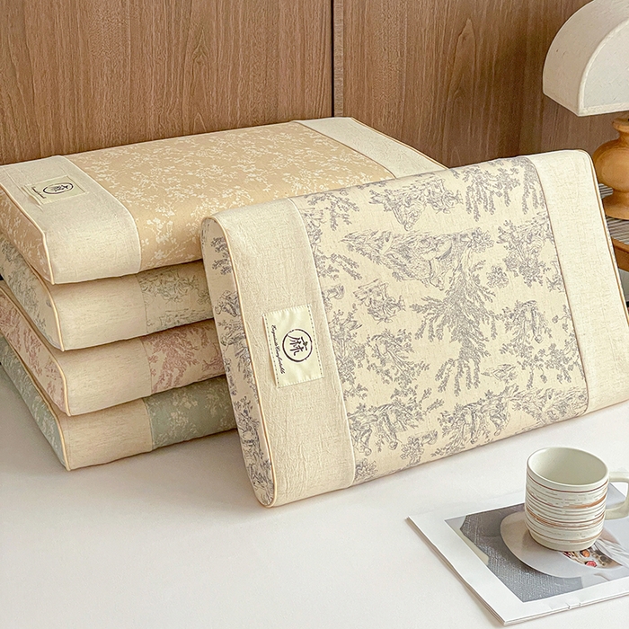 91家纺网 家纺一手货源 找家纺 （总）她喜爱枕芯 2026新款风韵棉麻记忆枕头枕芯