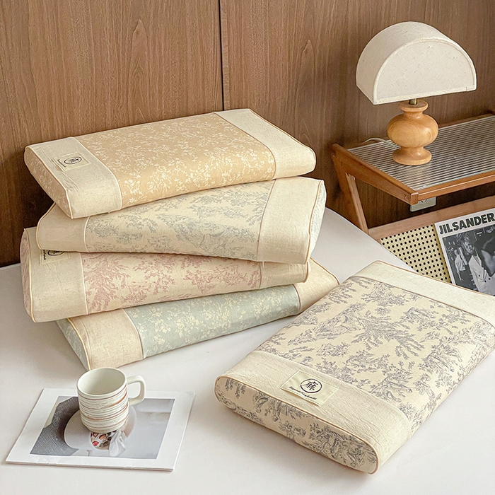 91家纺网 家纺一手货源 找家纺 （总）她喜爱枕芯 2026新款风韵棉麻记忆枕头枕芯