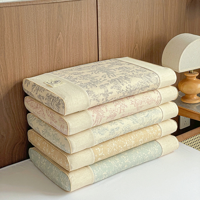 91家纺网 家纺一手货源 找家纺 （总）她喜爱枕芯 2026新款风韵棉麻记忆枕头枕芯